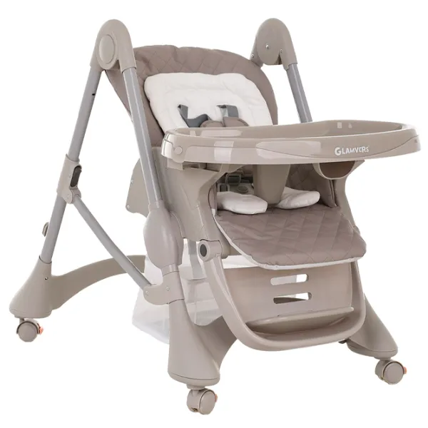 Scaun de masă Glamvers Camilla (45386) / 3 luni / Beige  photo 5