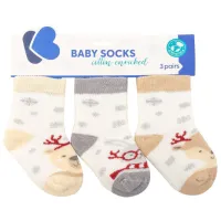 Șosete unisex Kikka Boo Polar Christmas  / Beige