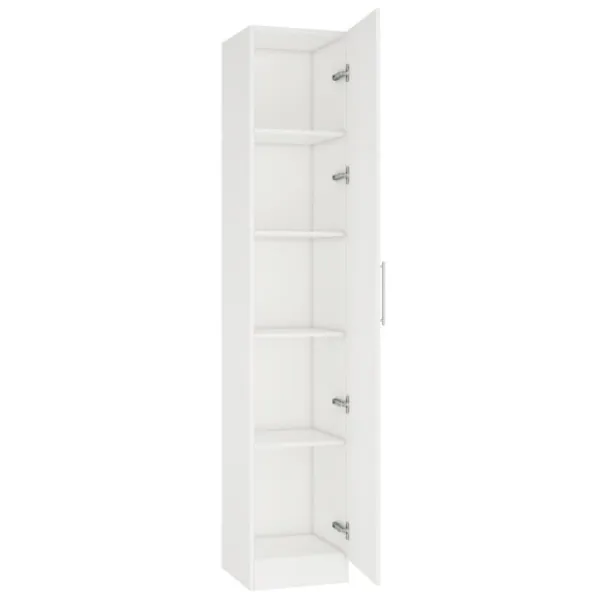 Шкаф с полками Mobildor-Lux Practik 210 x 40 x 40см / ЛДСП / White photo 2