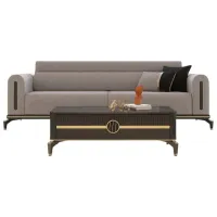 Canapea Modalife Bella 3 (880613229) Stofă / Gray photo 2