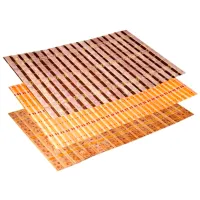 Șervețele de servire Promstore În dungi Multicolor / Bambus