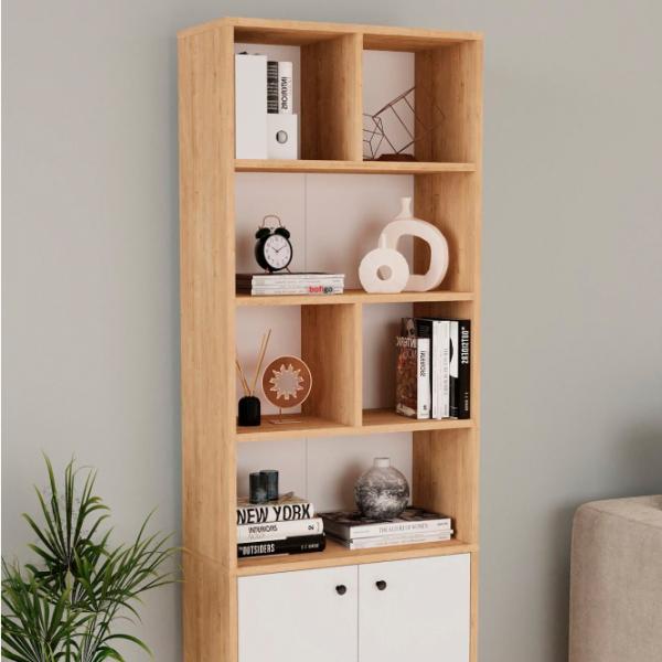 Шкаф с полками Nex Home Smyrna 187 x 64 x 30см / ЛДСП / White photo 2
