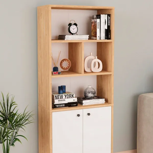 Шкаф с полками Nex Home Smyrna 157 x 64 x 30см / ЛДСП / White photo 2
