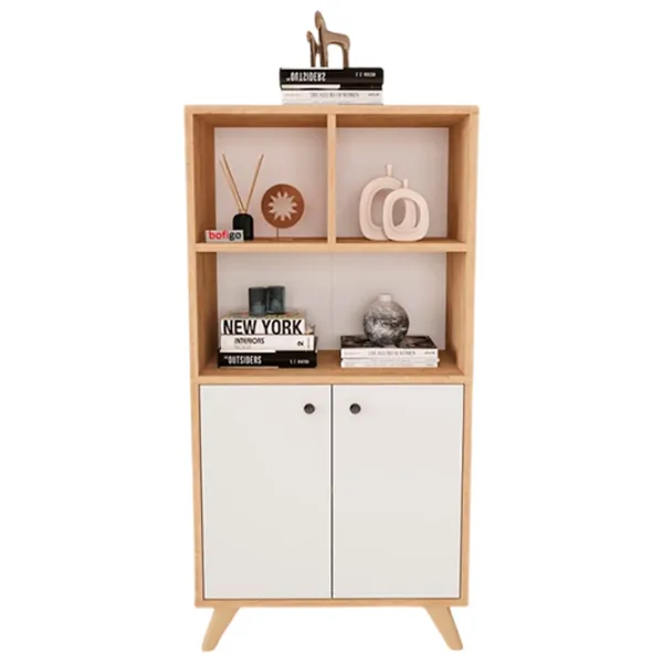 Шкаф с полками Nex Home Smyrna 127 x 64 x 30см / ЛДСП / White photo 1