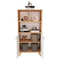 Dulap cu polițe Nex Home Smyrna 127 x 64 x 30 / LPAL / White photo 2
