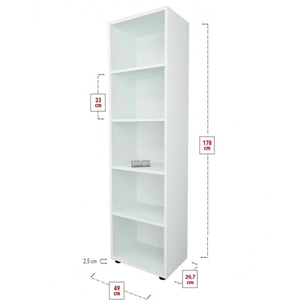 Шкаф для папок Nex Home Folder 178 x 49 x 30см / ЛДСП / White photo 2