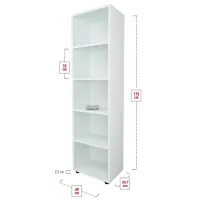 Шкаф для папок Nex Home Folder 178 x 49 x 30см / ЛДСП / White photo 2