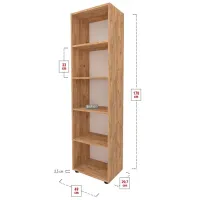 Шкаф для папок Nex Home Folder 178 x 49 x 30см / ЛДСП / Дуб photo 4