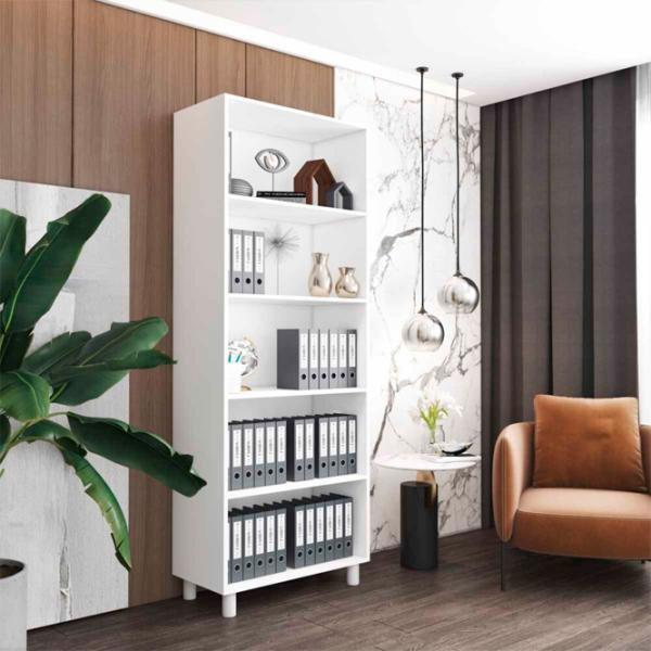 Dulap cu polițe Mobildor-Lux Deschis 210 x 80 x 40 / LPAL / White photo 2