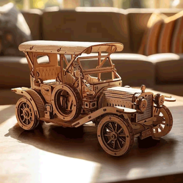 Puzzle ROKR Vintage Car 8+/ Numărul de piese: 298 photo 3