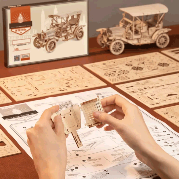 Puzzle ROKR Vintage Car 8+/ Numărul de piese: 298 photo 6