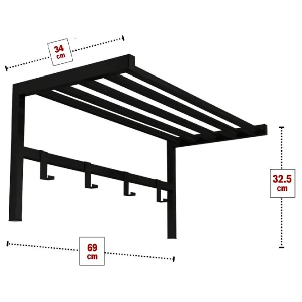 Cuier Nex Home 01221695 Metal / Black photo 2