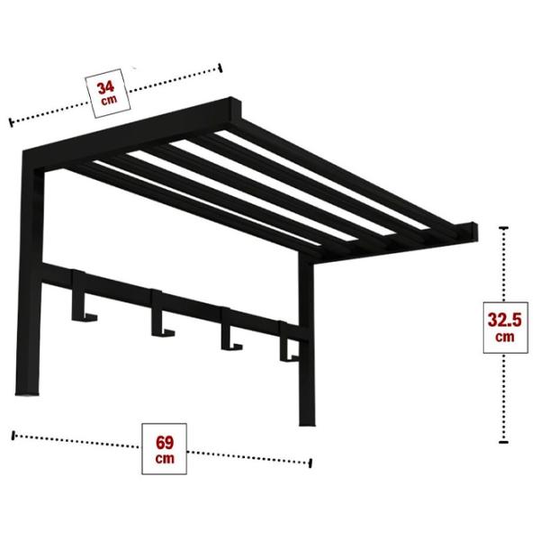 Cuier Nex Home 01221695 Metal / Black photo 2