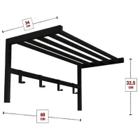 Cuier Nex Home 01221695 Metal / Black photo 2