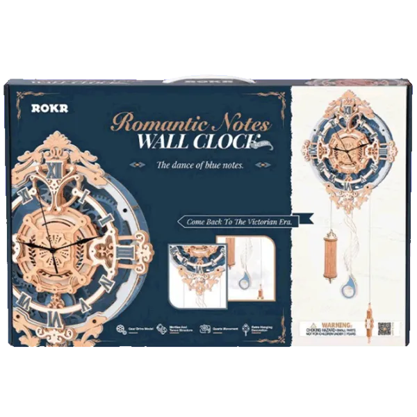 Puzzle ROKR Wall clock with romantic notes 14+/ Количество деталей: 231 photo 2