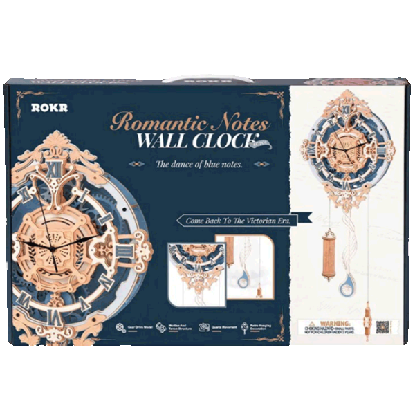 Puzzle ROKR Wall clock with romantic notes 14+/ Количество деталей: 231 photo 2