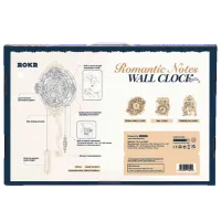 Puzzle ROKR Wall clock with romantic notes 14+/ Количество деталей: 231 photo 3