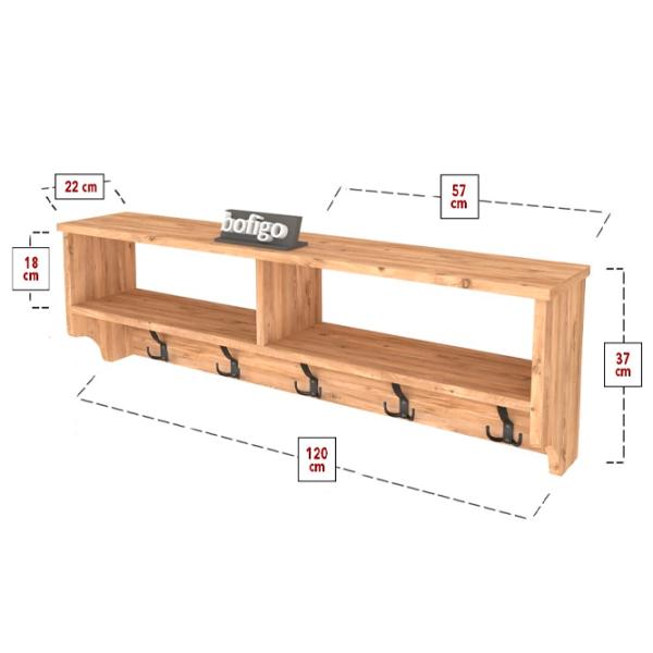 Вешалка Nex Home 01221693 ДСП / Дуб photo 7