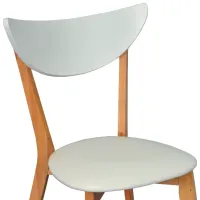 Set masă și scaune Evelin Cooper Dreptunghiulară / Lemn / White photo 5