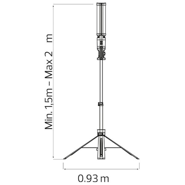 Proiector LED Horoz Tower White / 8600 lm photo 3 Proiector LED Horoz Tower White / 8600 lm photo 3