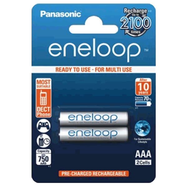 Baterie Panasonic BK-4MCDE/4BE AAA 1.2 V / 2 buc. photo 1