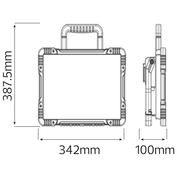 Proiector LED Horoz Worksshop-60 White / 6500 lm photo 2 Proiector LED Horoz Worksshop-60 White / 6500 lm photo 2