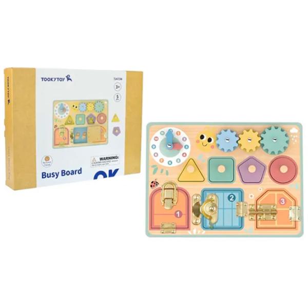 Busy board Tooky Toy Doors and Gears 3+ photo 1