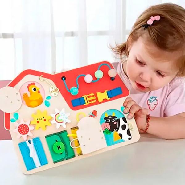 Бизиборд Tooky Toy Домик 3+ photo 3