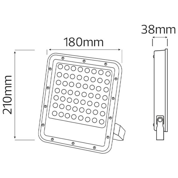 Proiector LED Horoz Oselo-50 White / 5000 Lm photo 2 Proiector LED Horoz Oselo-50 White / 5000 Lm photo 2