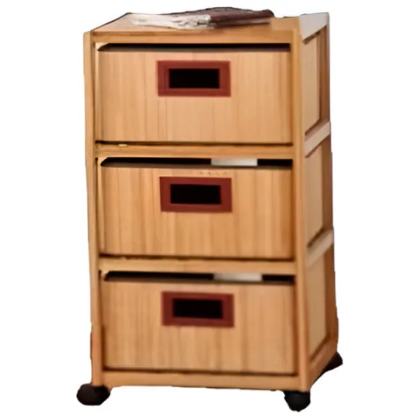 Comodă Kesper 17985 81 x 36 x 34 / Lemn / Beige photo 1