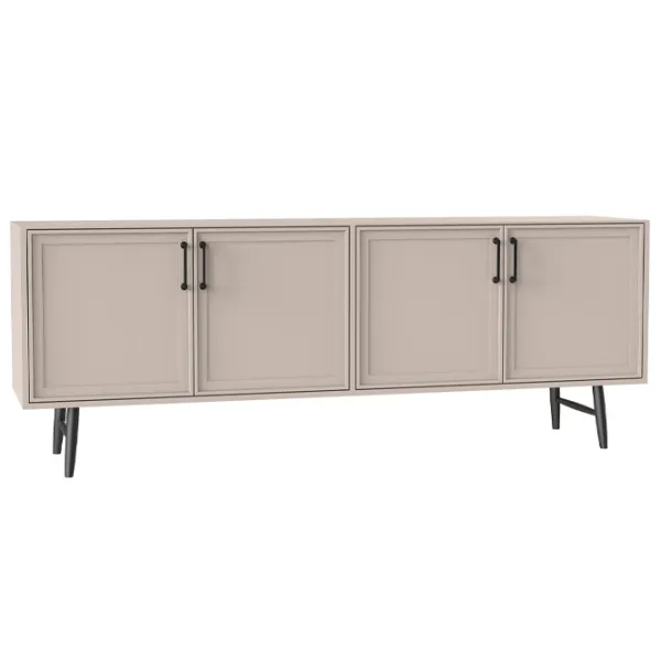 Комод Dogtas Trento 77.7 x 207.2 x 47.5см / ЛДСП / Бежевый photo 1