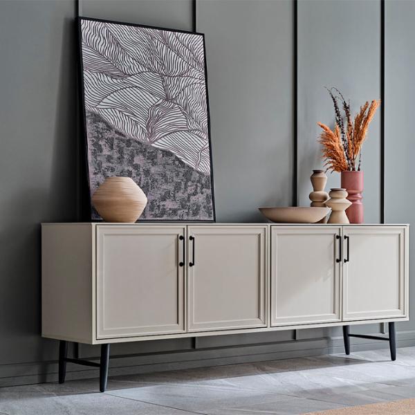 Комод Dogtas Trento 77.7 x 207.2 x 47.5см / ЛДСП / Бежевый photo 6