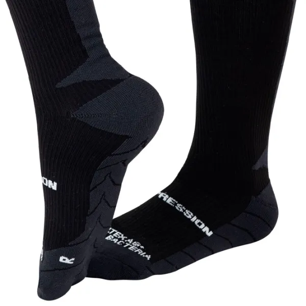 Ghetre de fotbal Insportline Compression Knee Socks Black / 43 - 45 photo 2