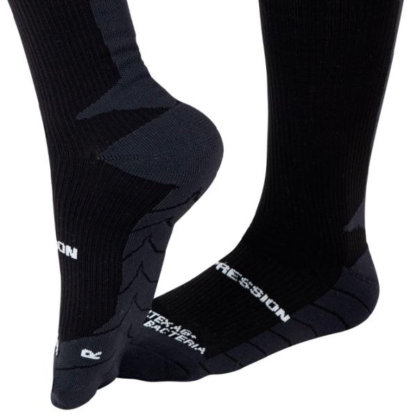 Ghetre de fotbal Insportline Compression Knee Socks Black / 43 - 45 photo 2