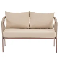 Canapea de grădină Dogtas VERONA 2  Metal / Plastic / / Cream