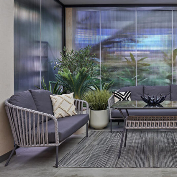 Canapea de grădină Dogtas VITALI 3  Metal / / / Antracite photo 3 Canapea de grădină Dogtas VITALI 3  Metal / / / Antracite photo 3