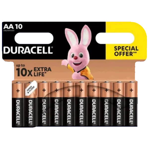 Baterie Duracell Basic AA 9 V / 10 buc. photo 1