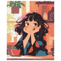 Картина по номерам BrushMe Мечтательность BS54084 50 x 40 см / Вертикальная