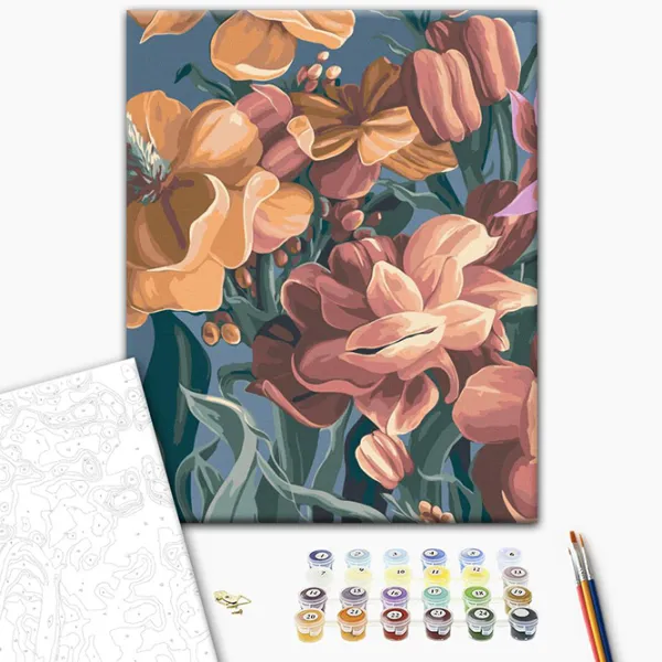 Pictură pe numere BrushMe Floarea stilizata. Diptih 1 BS53925 50 x 40 cm / Verticală photo 3 Pictură pe numere BrushMe Floarea stilizata. Diptih 1 BS53925 50 x 40 cm / Verticală photo 3