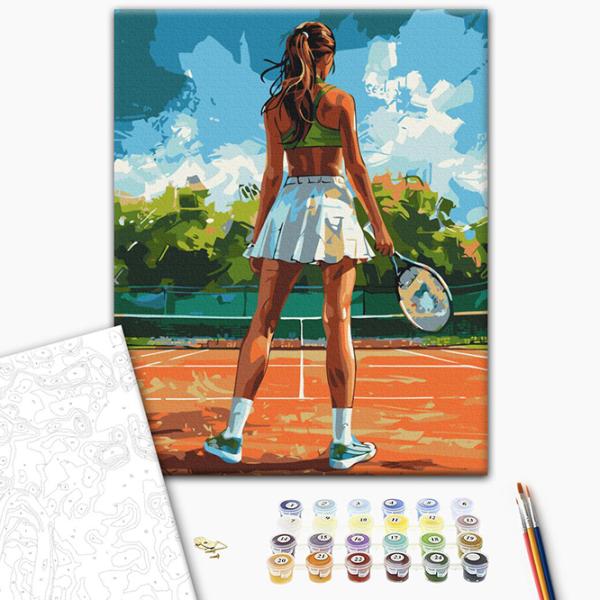 Pictură pe numere BrushMe Jucătoare de tenis BS54111 50 x 40 cm / Verticală photo 3 Pictură pe numere BrushMe Jucătoare de tenis BS54111 50 x 40 cm / Verticală photo 3