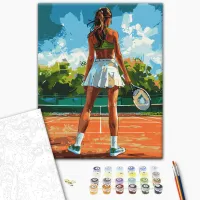 Картина по номерам BrushMe Теннисистка BS54111 50 x 40 см / Вертикальная photo 3