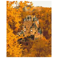 Картина по номерам BrushMe Осенний замок Эльц BS52372 50 x 40 см / Вертикальная