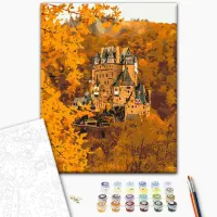 Картина по номерам BrushMe Осенний замок Эльц BS52372 50 x 40 см / Вертикальная photo 2