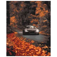 Картина по номерам BrushMe Осенняя дорога BS53291 50 x 40 см / Вертикальная