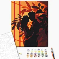 Pictură pe numere BrushMe Pasiunea în umbre BS54023 50 x 40 cm / Verticală photo 2