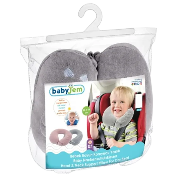 Подушка для поддержания головы BabyJem 108 () 0+/ Серый photo 2 Подушка для поддержания головы BabyJem 108 () 0+/ Серый photo 2