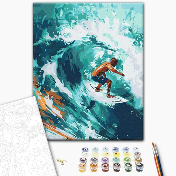 Pictură pe numere BrushMe Surferul sufletului BS54101 50 x 40 cm / Verticală photo 3 Pictură pe numere BrushMe Surferul sufletului BS54101 50 x 40 cm / Verticală photo 3