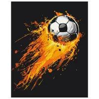 Картина по номерам BrushMe Огненный гол BS54100 50 x 40 см / Вертикальная