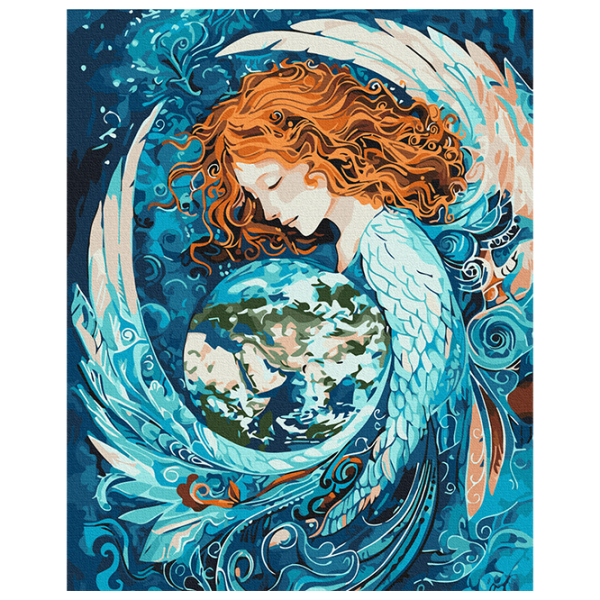 Pictură pe numere BrushMe Îmbrățișarea universului BS54018 50 x 40 cm / Verticală photo 1 Pictură pe numere BrushMe Îmbrățișarea universului BS54018 50 x 40 cm / Verticală photo 1