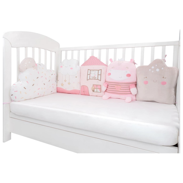 Набор подушек для кроватки Kikka Boo Hippo Dreams (31201010275) 0+/ Розовый photo 1